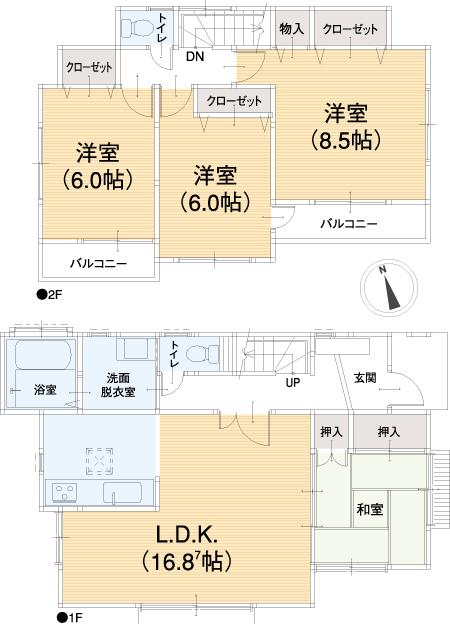 Floor plan. 42,500,000 yen, 4LDK, Land area 165.94 sq m , Building area 99.15 sq m floor plan