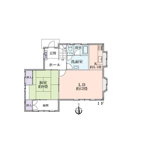 Floor plan. 24,800,000 yen, 4LDK + S (storeroom), Land area 153.71 sq m , Building area 122.55 sq m