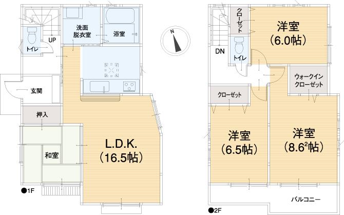 Floor plan. 37,300,000 yen, 4LDK, Land area 126.13 sq m , Building area 97.92 sq m floor plan