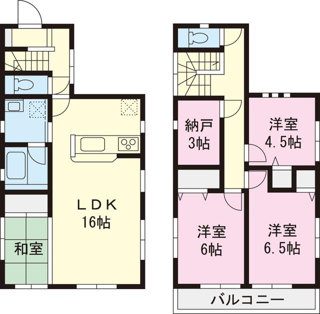 Floor plan. 34,800,000 yen, 4LDK+S, Land area 158.19 sq m , Building area 92.34 sq m