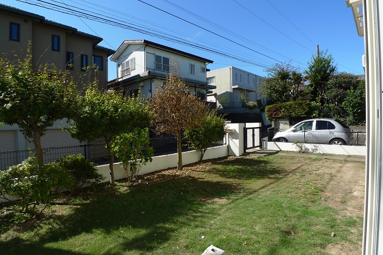 Garden. It is south of the large garden!