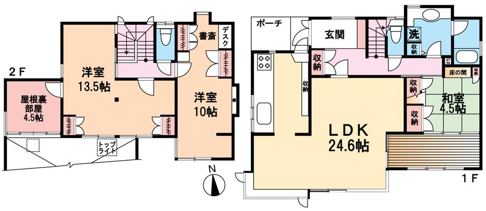 Floor plan. 37,800,000 yen, 3LDK, Land area 265.81 sq m , Building area 113.63 sq m