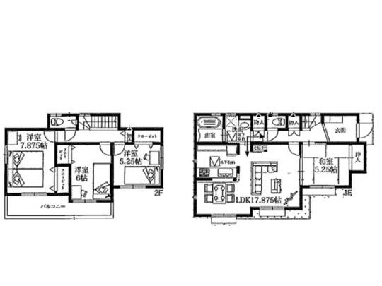 Floor plan. 41.4 million yen, 4LDK, Land area 192.36 sq m , Building area 103.92 sq m floor plan