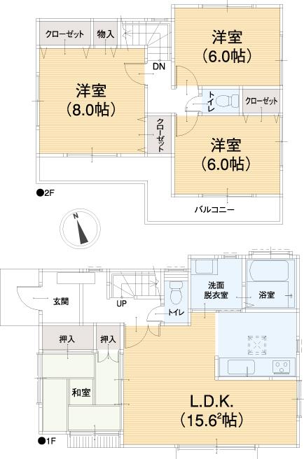 Floor plan. 41,700,000 yen, 4LDK, Land area 125.45 sq m , Building area 95.42 sq m floor plan