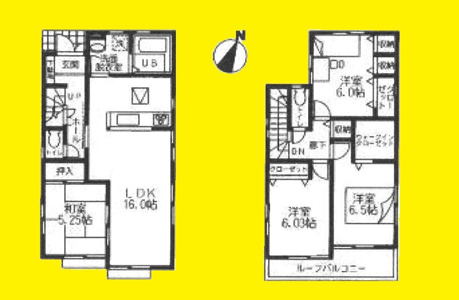Floor plan. 34,800,000 yen, 4LDK, Land area 131.3 sq m , Building area 98.53 sq m