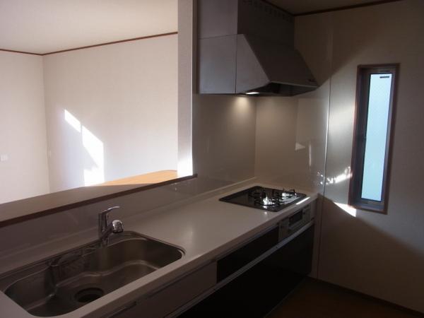 Kitchen. Face-to-face kitchen with a feeling of opening!