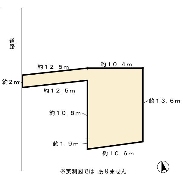 Compartment figure. Land price 19,800,000 yen, Land area 174.01 sq m