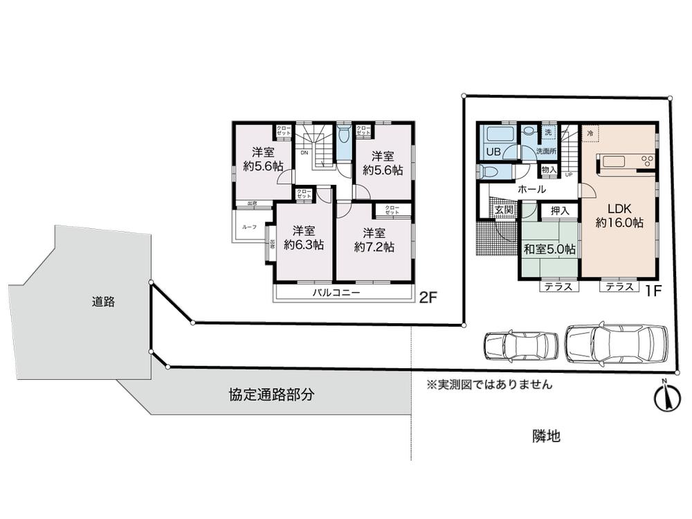 Floor plan. 29,800,000 yen, 5LDK, Land area 148.42 sq m , It is a building area of ​​108.19 sq m Rendering Floor Plan. 5LDK is characterized by.