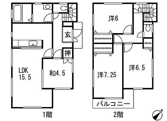 Floor plan. 28.8 million yen, 4LDK, Land area 100.58 sq m , Per day is a good building area 95.22 sq m all room dihedral daylighting