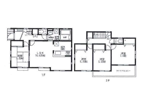 Floor plan. 41,800,000 yen, 4LDK, Land area 173.13 sq m , Building area 98.32 sq m floor plan