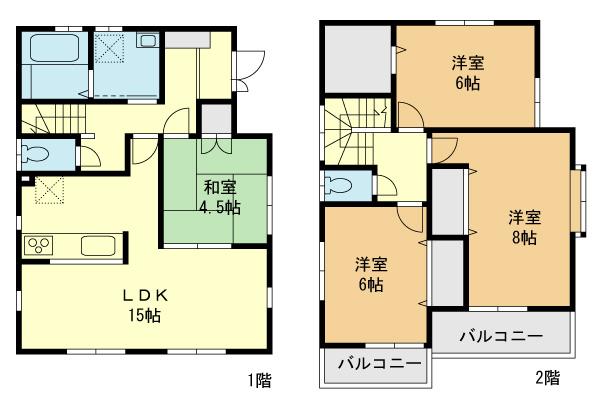 Floor plan. (25 Building), Price 34,800,000 yen, 4LDK, Land area 126.7 sq m , Building area 96.05 sq m