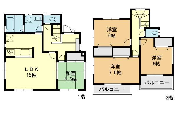 Floor plan. (27 Building), Price 32,800,000 yen, 4LDK, Land area 143.78 sq m , Building area 96.05 sq m