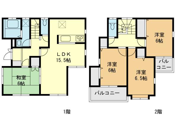 Floor plan. 580m to Yokohama Municipal Kamiseya Elementary School