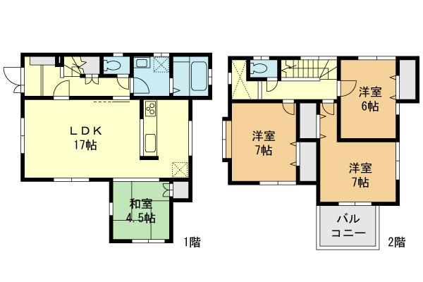 Floor plan. 580m to Yokohama Municipal Kamiseya Elementary School