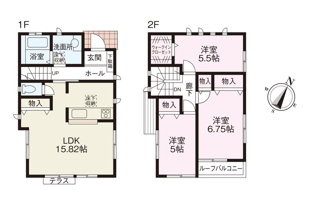 Floor plan. 31,800,000 yen, 3LDK, Land area 79.12 sq m , Building area 81.79 sq m