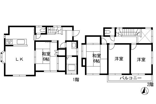 Floor plan. 21.5 million yen, 4LDK, Land area 100.08 sq m , Building area 87.26 sq m