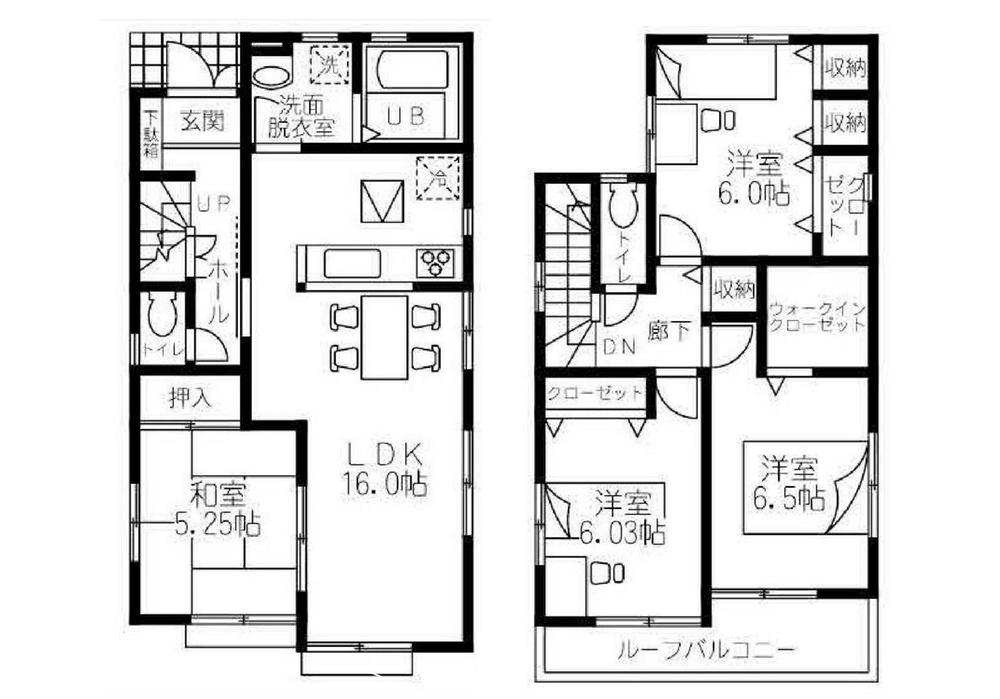 Floor plan. (2), Price 34,800,000 yen, 4LDK, Land area 131.3 sq m , Building area 98.53 sq m