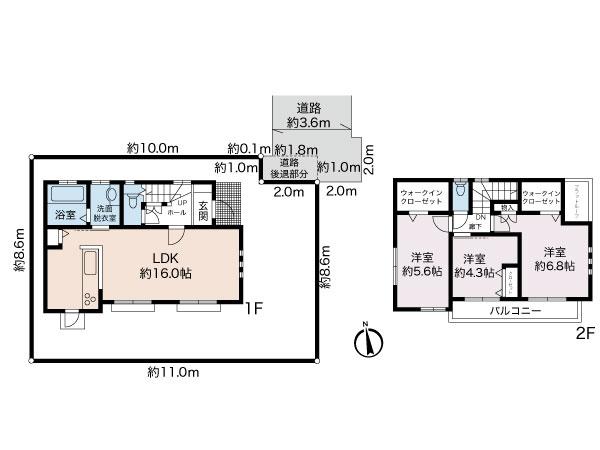 Floor plan. 29,300,000 yen, 3LDK, Land area 102.55 sq m , Building area 79.72 sq m