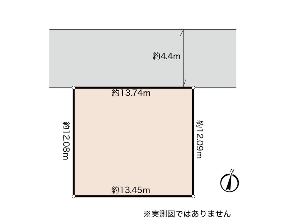 Compartment figure. Land price 27,800,000 yen, Land area 163.89 sq m   Shaping land About 50 square meters
