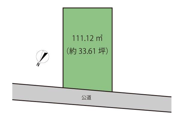 Compartment figure. Land price 21,800,000 yen, Land area 111.12 sq m
