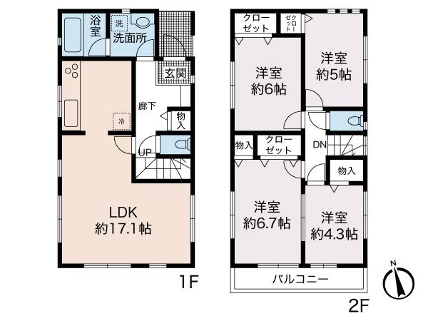 Other. Between 2 Building floor plan ・ Site area of ​​about 42 square meters!