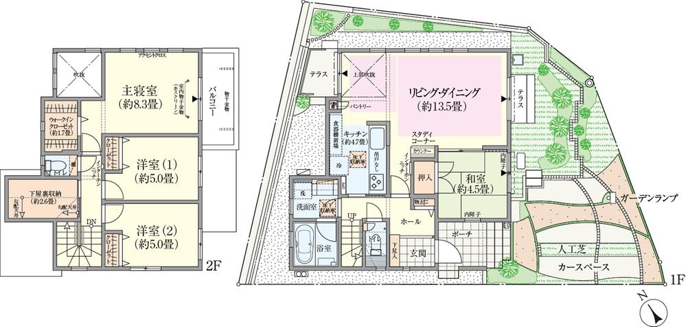 Floor plan. (62 Building), Price TBD , 4LDK, Land area 130.76 sq m , Building area 96.05 sq m