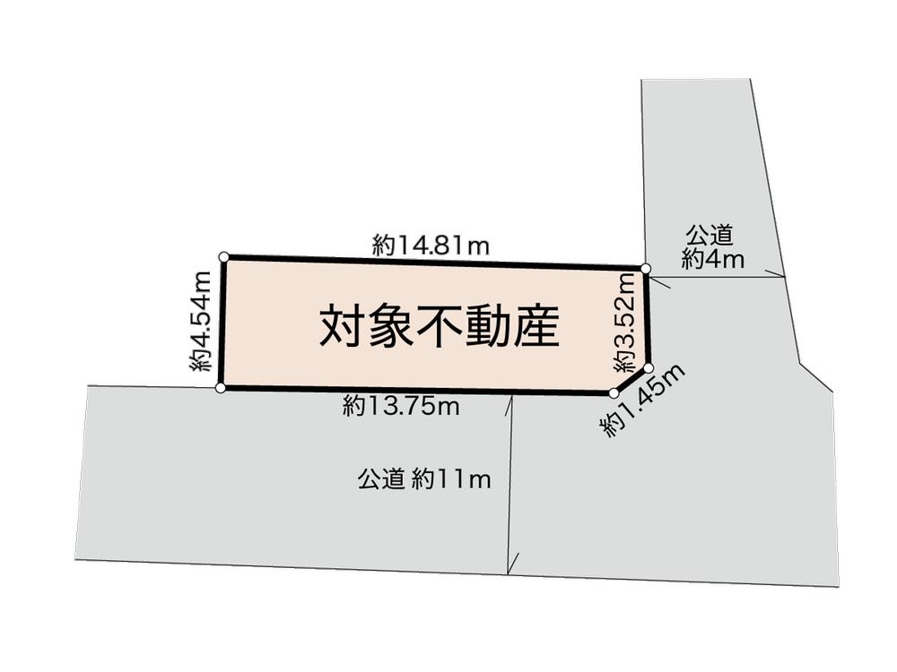 Compartment figure. Land price 16,900,000 yen, Land area 66.35 sq m