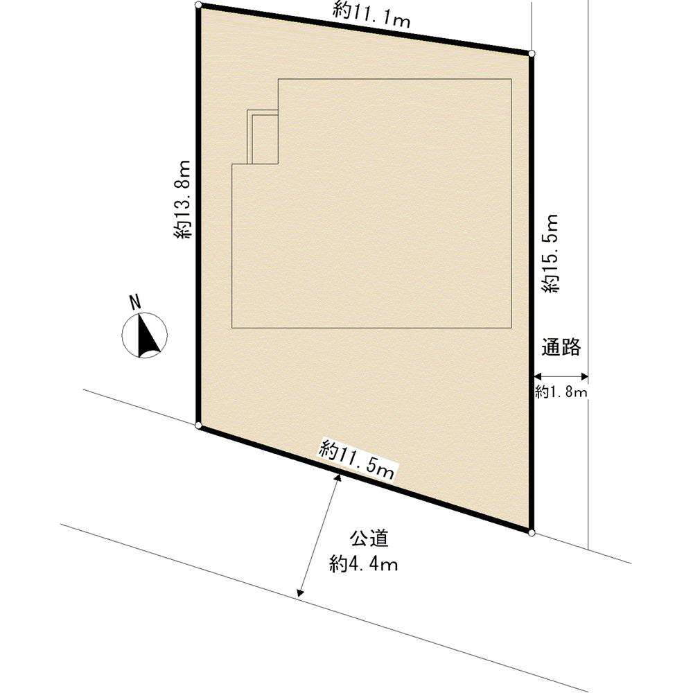 Compartment figure. Land price 28.8 million yen, Land area 161.24 sq m