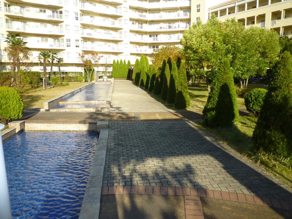 Garden. Beautiful garden of the size of about 280M, which was created in the image of the Mediterranean resort.