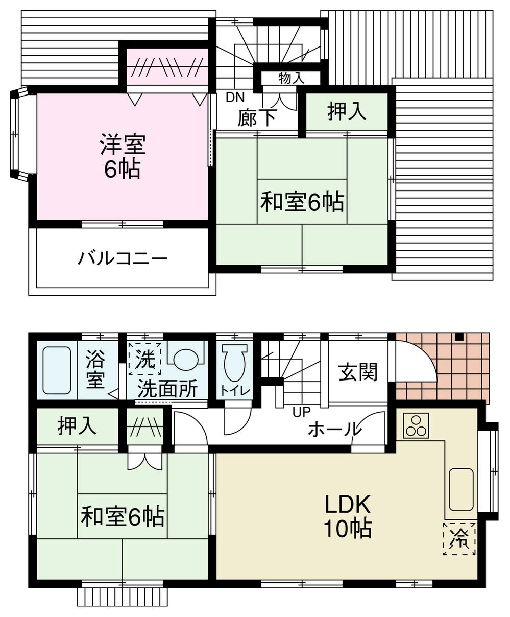 Floor plan. 19,800,000 yen, 3LDK, Land area 100.03 sq m , Building area 70.91 sq m