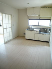 Kitchen. Bright kitchen with a window