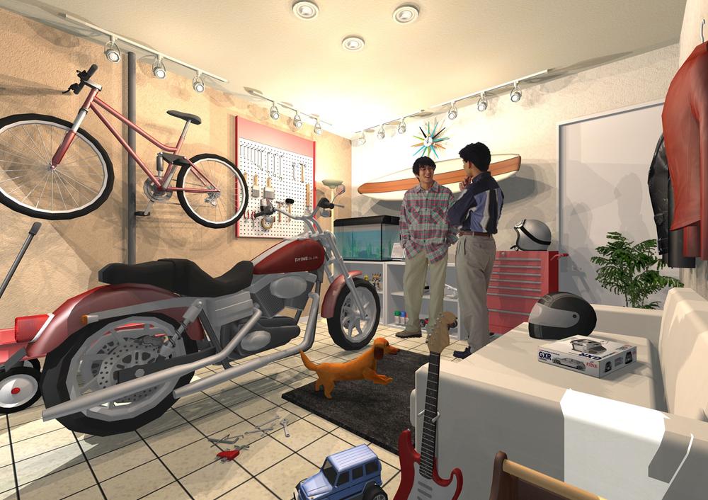 Other.  ☆ Reform image ☆  The free space on the bike garage