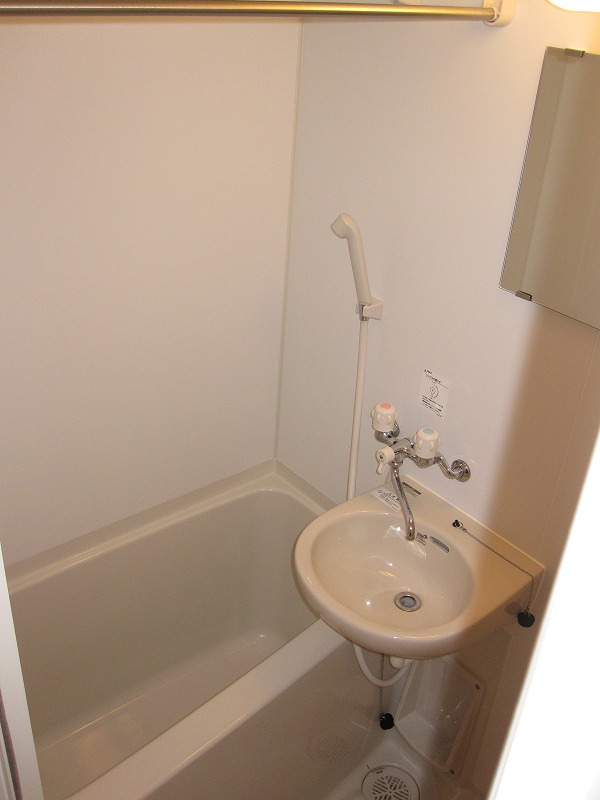 Bath. With bathroom dryer