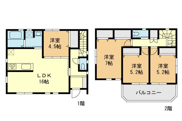 Floor plan. (B Building), Price 41,958,000 yen, 4LDK, Land area 158.8 sq m , Building area 94.81 sq m