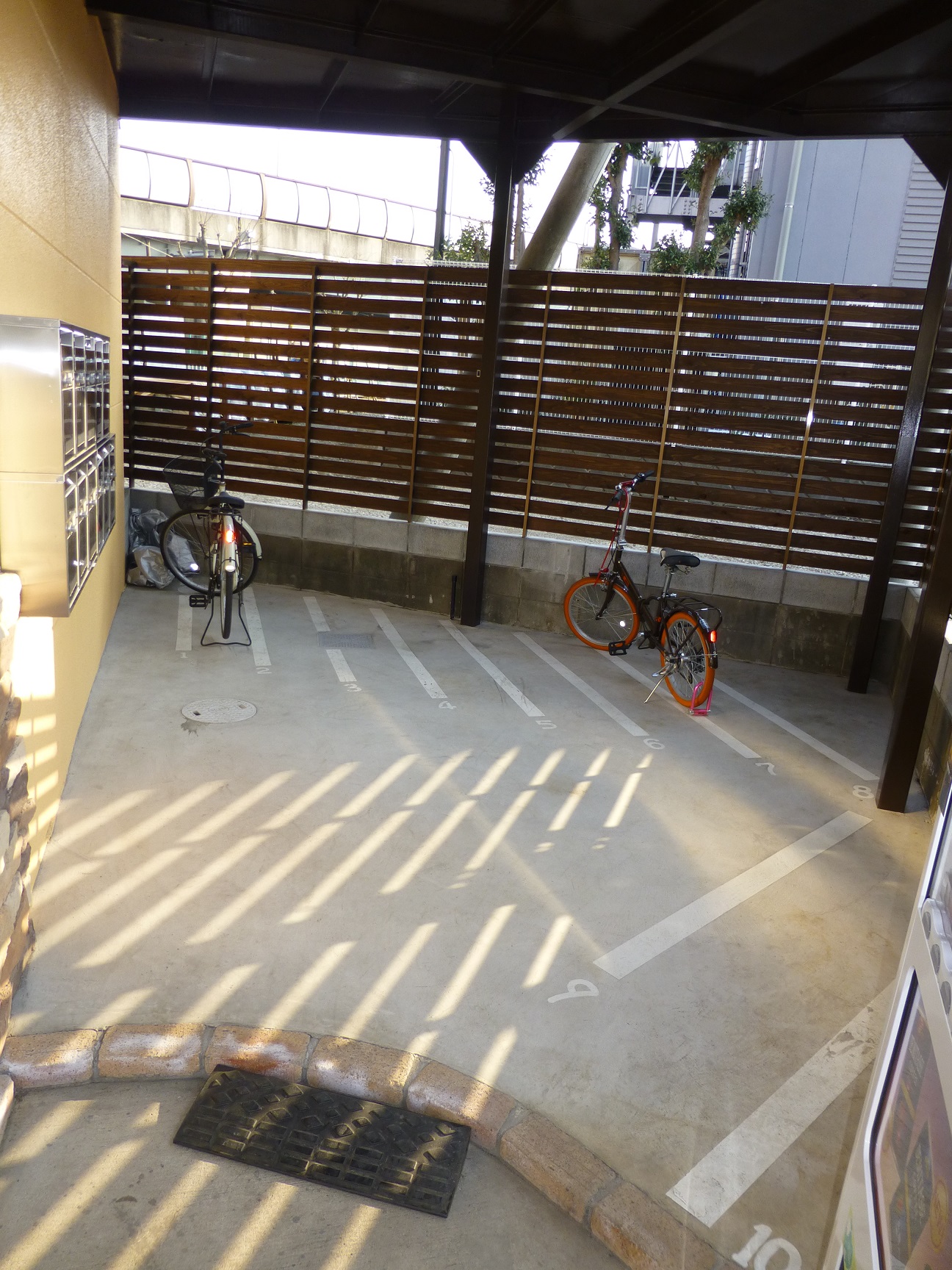 Other common areas. Bicycle parking plan