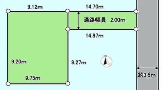 Compartment figure. Land price 12.9 million yen, Land area 116 sq m