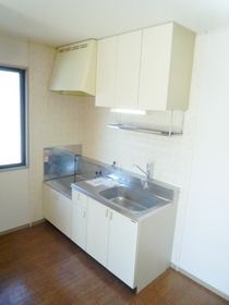 Kitchen. Convenient small window with the lighting and ventilation