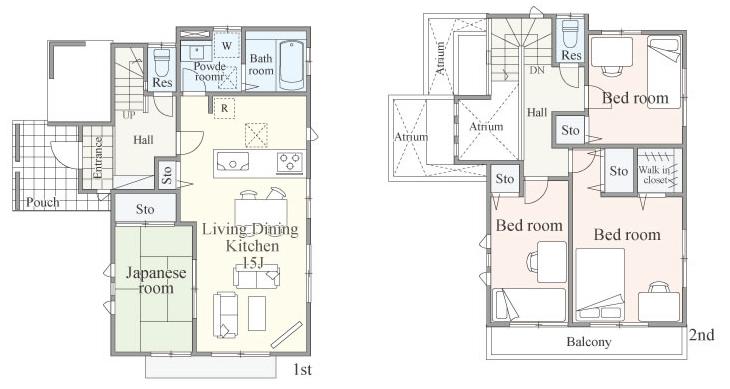 Floor plan. (11 Building), Price 37,958,000 yen, 4LDK, Land area 126.12 sq m , Building area 94.21 sq m