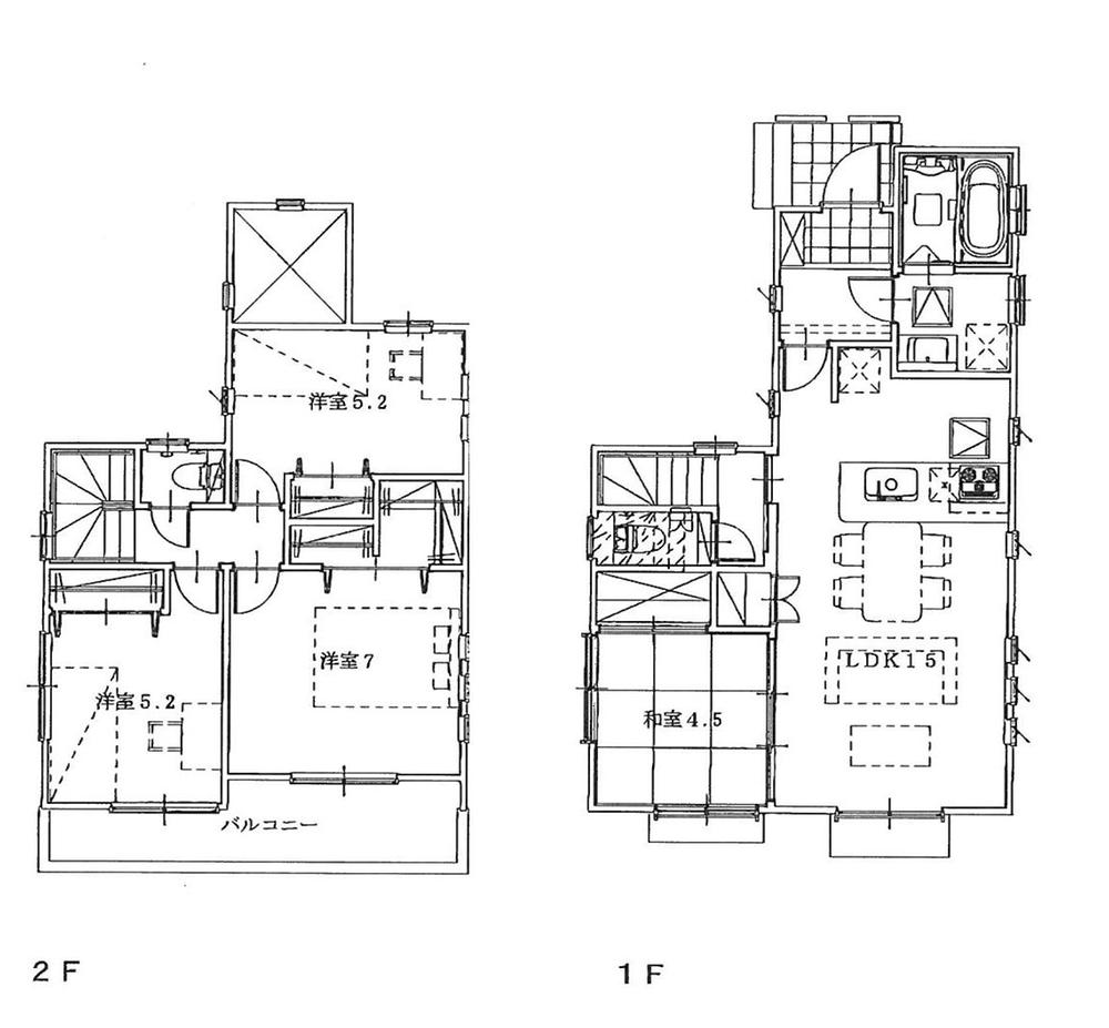 Floor plan. (Building 2), Price 39,800,000 yen, 4LDK, Land area 100.9 sq m , Building area 89.42 sq m