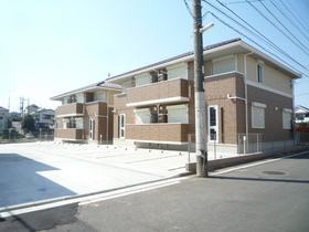 Building appearance. Parking before building