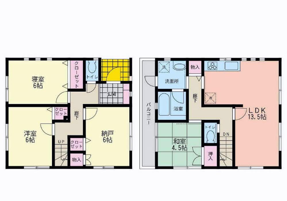 Floor plan. (2), Price 32,800,000 yen, 3LDK+S, Land area 79.91 sq m , Building area 88.29 sq m