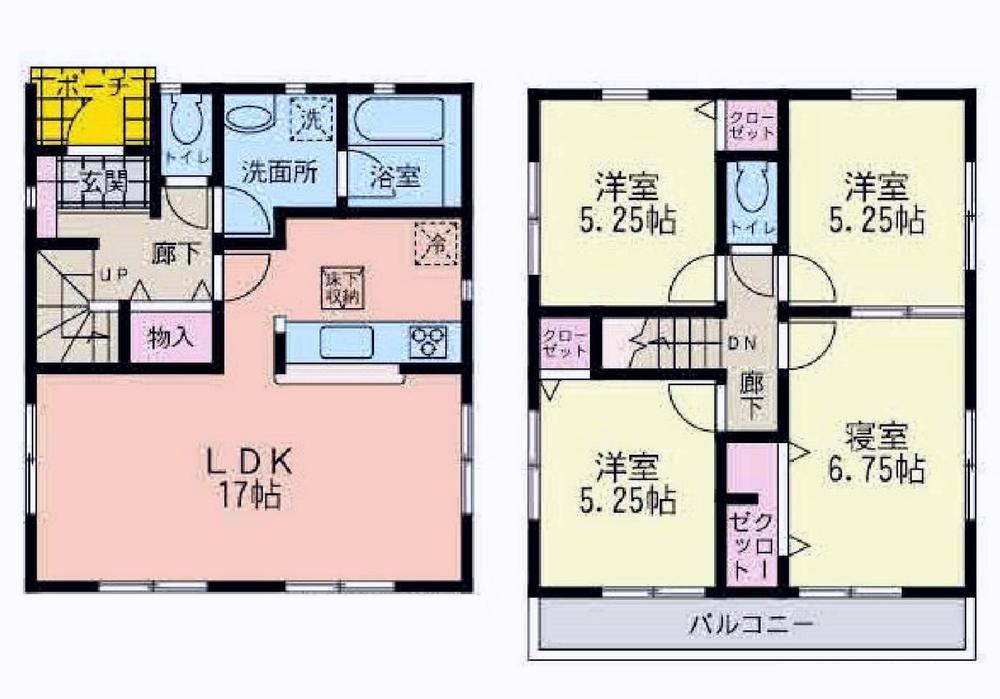 Floor plan. (4), Price 30,800,000 yen, 4LDK, Land area 93.2 sq m , Building area 89.1 sq m