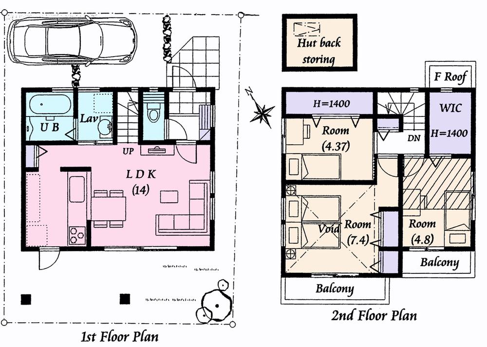 Floor plan. 26,800,000 yen, 3LDK, Land area 84.74 sq m , Building area 67.73 sq m