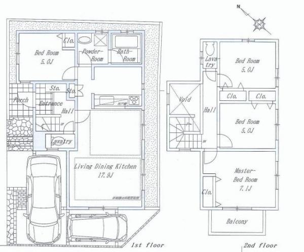 Floor plan. 39,800,000 yen, 4LDK, Land area 101.92 sq m , Building area 93.57 sq m