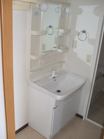 Washroom. Convenient independent wash basin in the morning of the dressing