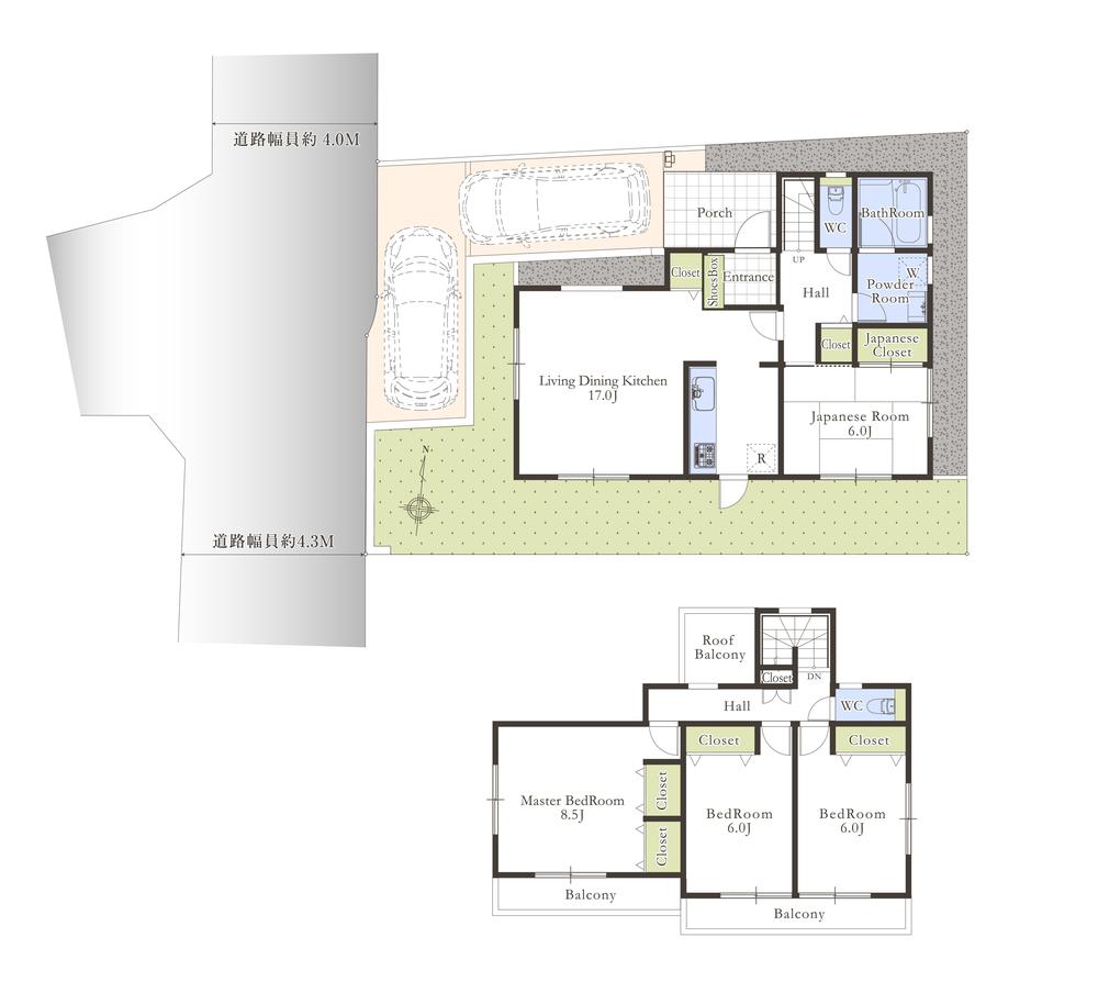 Floor plan. 47,800,000 yen, 4LDK, Land area 143.33 sq m , Building area 105.98 sq m floor plan