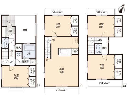 Floor plan. 33,800,000 yen, 4LDK, Land area 68.95 sq m , Building area 115.02 sq m floor plan