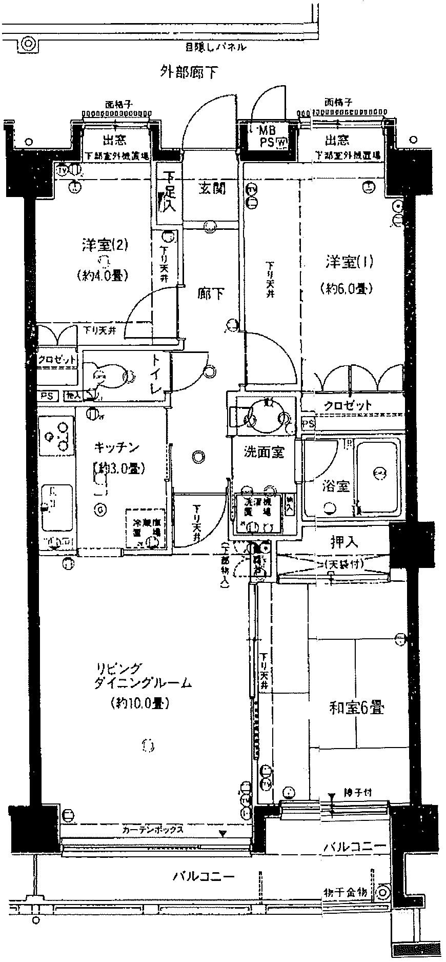 Floor plan. 3LDK, Price 19,800,000 yen, Occupied area 62.28 sq m , Balcony area 6.07 sq m