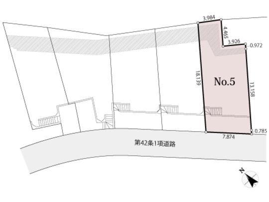 Compartment figure. Land price 18,800,000 yen, Land area 131.09 sq m compartment view