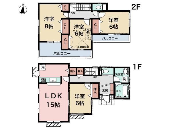 Floor plan. 32,800,000 yen, 4LDK, Land area 150.31 sq m , Building area 99.63 sq m